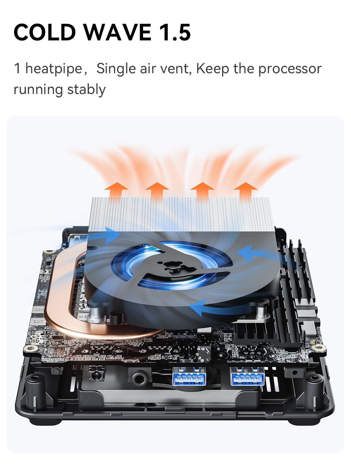 MINIS FORUM UN1290 Mini-PC, Intel Core i9 12900HK, 32 GB RAM, 1 TB SSD, 14 Core/20 Thread Desktop-PC, HDMI 2.0/USB-C/DP 1.4, 2,5 G RJ45 LAN, 5 USB-Anschlüsse, Wi-Fi 6