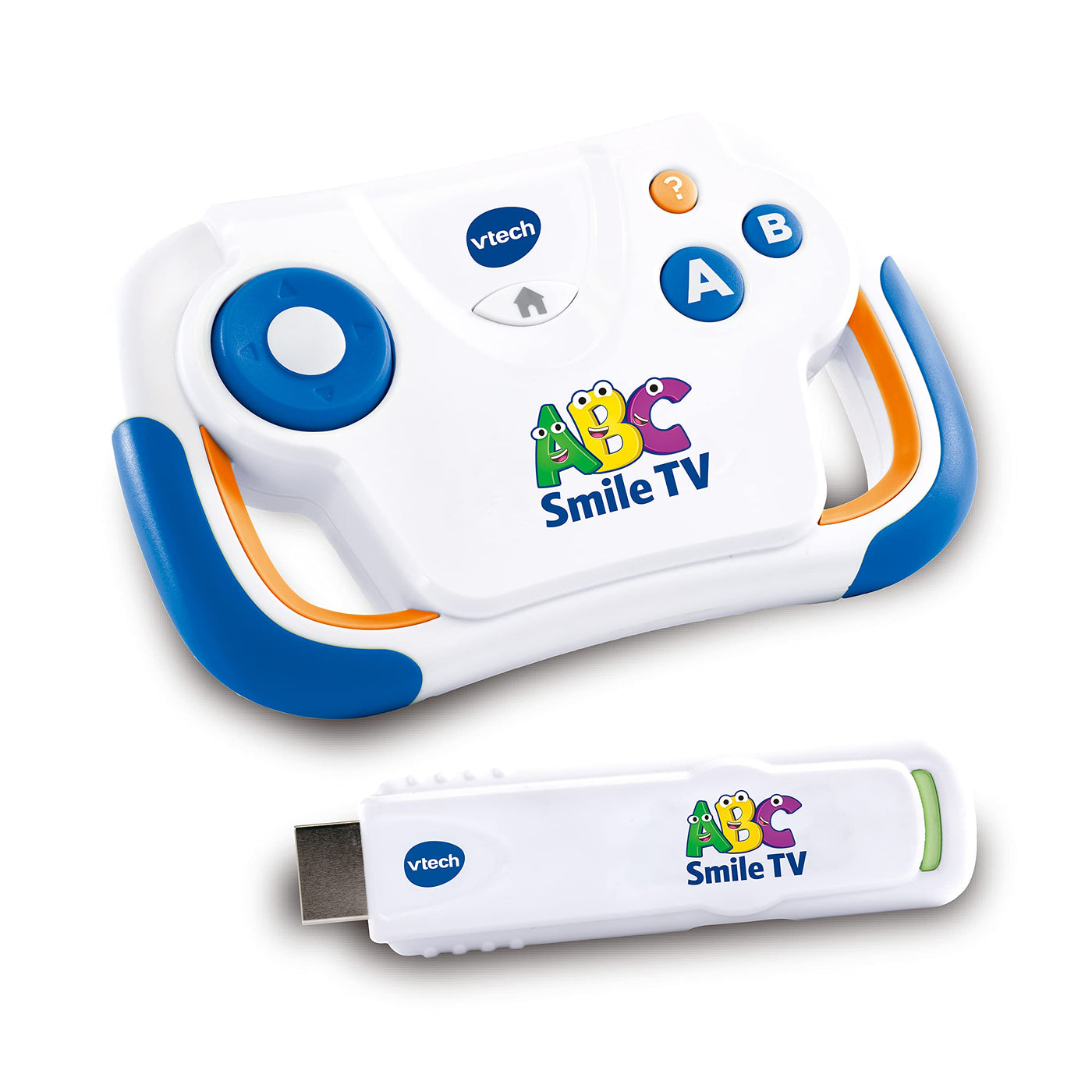 Vtech ABC Smile TV – Kabellose Lernkonsole mit HDMI-Stick für den Fernseher mit 15 Spiel-Level für stundenlangen Lernspaß – Für 3-7 Jahre - Deutsch