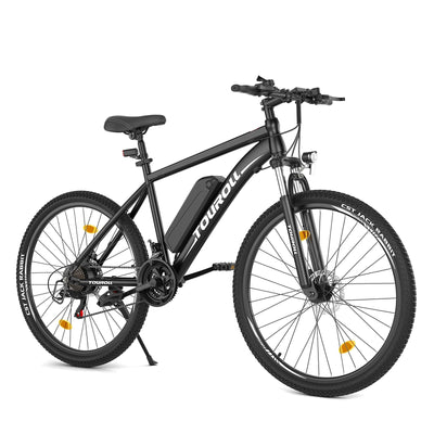 Touroll U1 E-Bikes, 26/29 Zoll E Bike Herren Damen mit Abnehmbarer 36V 13Ah Akku, 250W Motor MTB, E-Mountainbike mit 21 Gang, Elektrofahrrad Reichweite über 65KM, CST Off-Road-Reifen