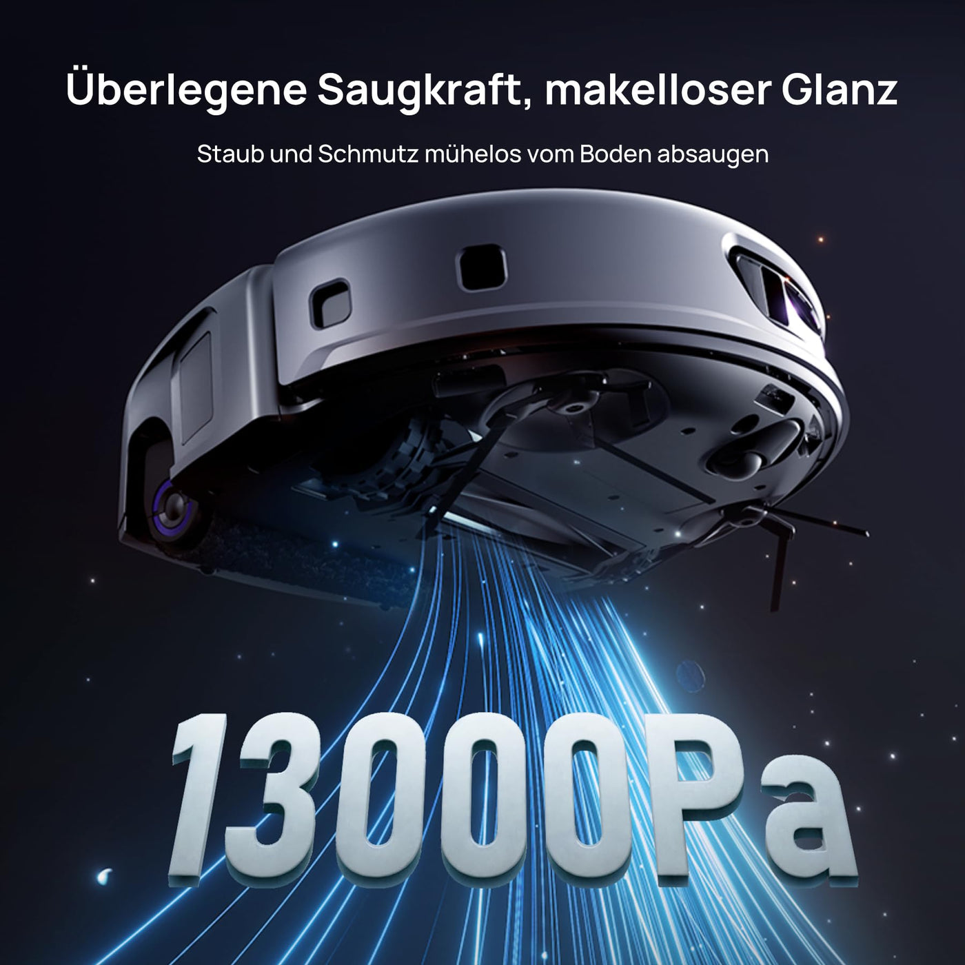 3i S10 Ultra Saugroboter mit Wischfunktion & Absaugstation, WaterRecycle-System, 13000 Pa Saugkraft, Selbstreinigender Ausziehbarer Rollerwisch, Auto Wischen & Trocknen, Selbstentleerung & Nachfüllung