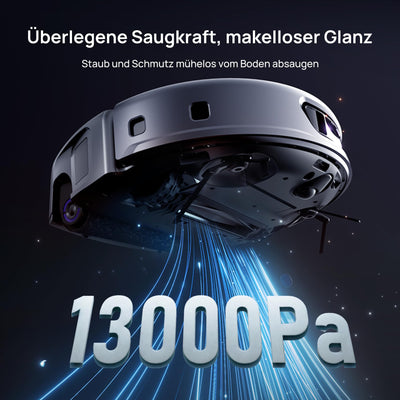 3i S10 Ultra Saugroboter mit Wischfunktion & Absaugstation, WaterRecycle-System, 13000 Pa Saugkraft, Selbstreinigender Ausziehbarer Rollerwisch, Auto Wischen & Trocknen, Selbstentleerung & Nachfüllung