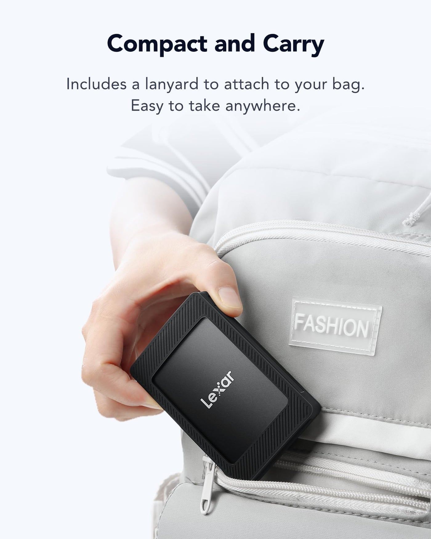 Lexar SL500M 1TB Externe SSD mit Magnetsatz, USB3.2 Gen2x2 Portable SSD, bis zu 2000MB/s Lesen, Kompaktes Externe Solid State Drive Ultra Slim Kompatibel mit iPhone 15 Serie/Mac/PS5/XBOX/Laptop/PC