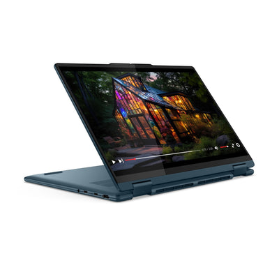Lenovo Yoga 7 2-in-1 Convertible AI Laptop | 14" 2.8K WUXGA OLED Display | Intel Core Ultra 7 155H | 32GB RAM | 1TB SSD | Intel Arc Grafik | Windows 11 Home | QWERTZ | blau | 3 Monate Premium Care