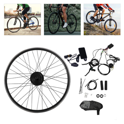 MIKIYUEER Elektrofahrrad Umbausatz 28/29 Zoll 700C E-Bike Conversion Kit 36V 250W Elektrofahrrad Vorderrad Umbausatz Motor E-Bike Conversion Kit,V-Bremse,Scheibenbremse