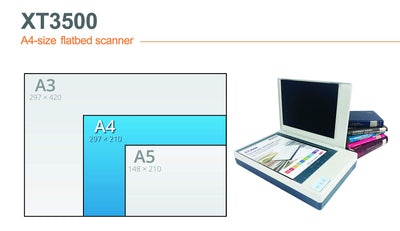 MICROTEK XT-3500 Dokumenten-Scanner (A4, 1200x2400 DPI, USB 2.0)