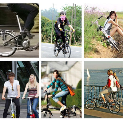 16-Zoll 6 Gang Klappräder, Travel Faltrad, Camping Klapprad mit Tragegriff, Faltfahrrad für Herren und Damen,Doppelscheibenbremse