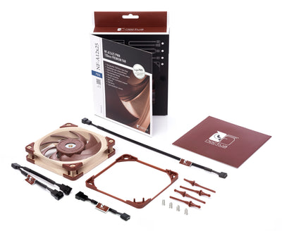 Noctua NF-A12x25 PWM, Leiser Premium-Lüfter, 4-Pin (120mm, Braun)