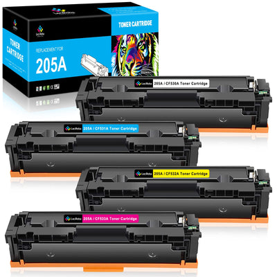 LeciRoba 205A für HP 205A Toner ,für HP CF530A CF531A CF532A CF533A ,für HP Color Laserjet pro MFP M180 M180n M180nw M180fw M181 M181n M181fw HP Color Laserjet pro M154A M154NW Drucker (4-Packung)