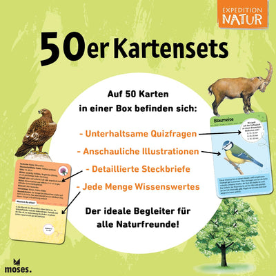 moses. Expedition Natur - 50 Sternbilder & Planeten, Entdeckerkarten zur Beobachtung des Nachthimmels, Outdoor-Spielzeug für Kinder ab 6 Jahren