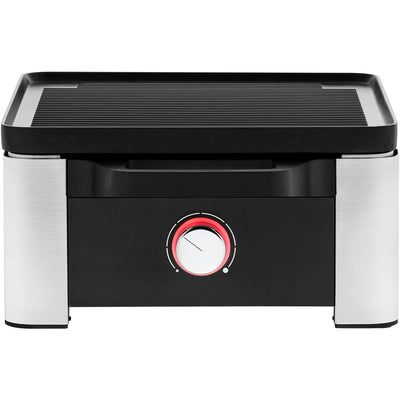 WMF Lono Raclette Grill mit Pfännchen und Schiebern, Raclette 4 Personen, 870 W, edelstahl matt