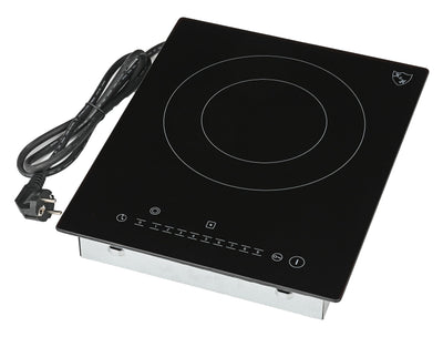 K&H Einzel 1 Zonen Glaskeramikkochfeld Elektrokochfeld 31cm Doppelbrenner Autark Eingebaut NCS-2202