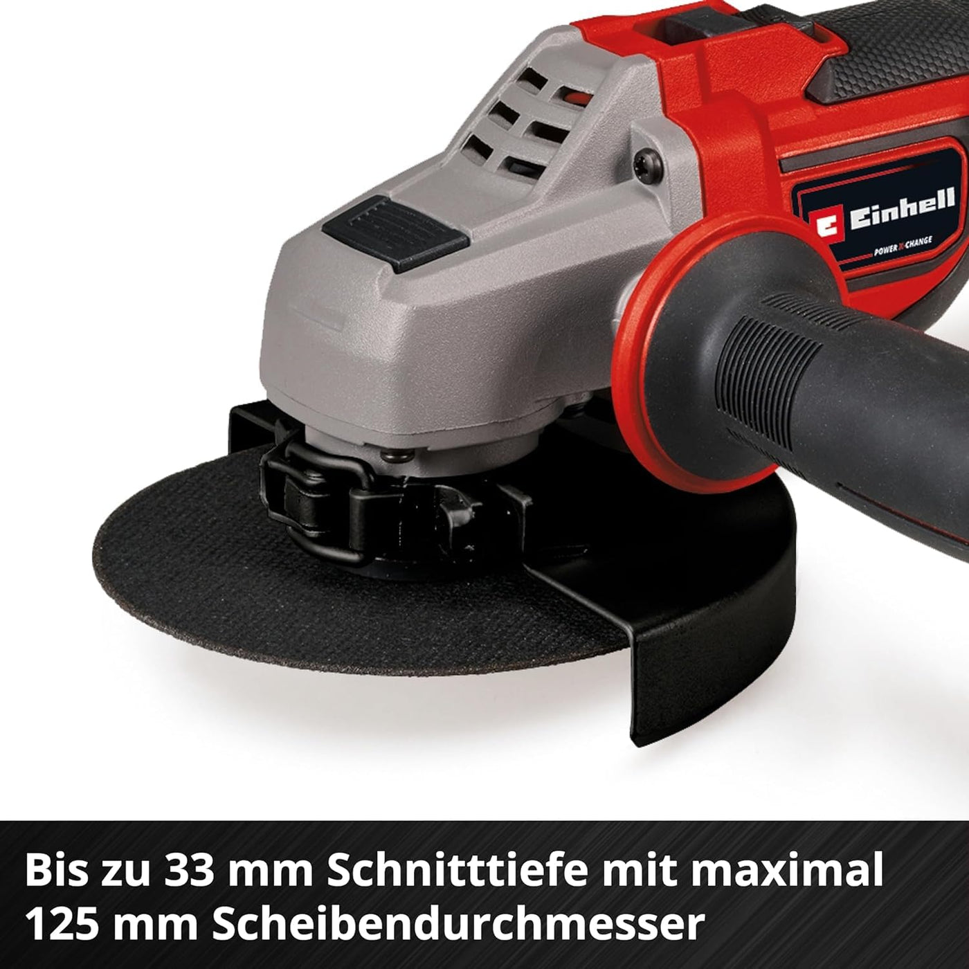 Einhell Professional Akku-Winkelschleifer TP-AG 18/125 CE Q Li Power X-Change (18 V, 900 W, Ø 125 mm, 33 mm Schnitttiefe, Brushless, Konstantelektronik, ohne Trennscheibe, ohne Akku)