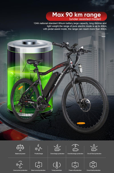 SAMEBIKE SY26 26-Zoll-Mountainbike (Weiß)