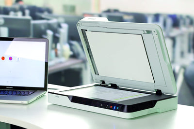 Epson WorkForce DS-1630 DIN A4 Dokumentenscanner (Scanner, kleine Standfläche, Dokumenteneinzug, Duplex, Drei-Pass, 600dpi, USB 3.0)