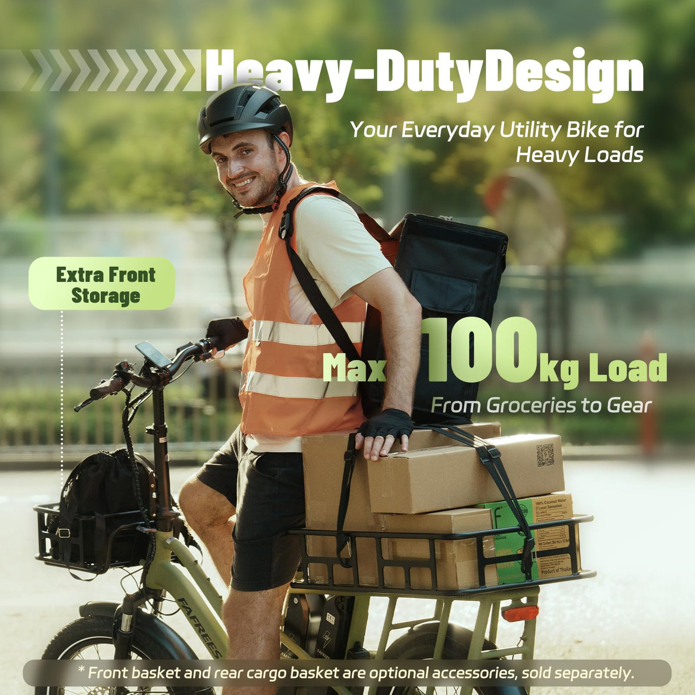 Fafrees FF20 CUV Familie Elektro Fahrrad 20 Zoll [ Offiziell ] Damen E Bike Herren 25km/h Pedelec, 200kg 75N.m, 12Ah 48V*2 Akku, Hydraulischbremsen Fatbike für Erwachsene (Kindersitz, Grau)