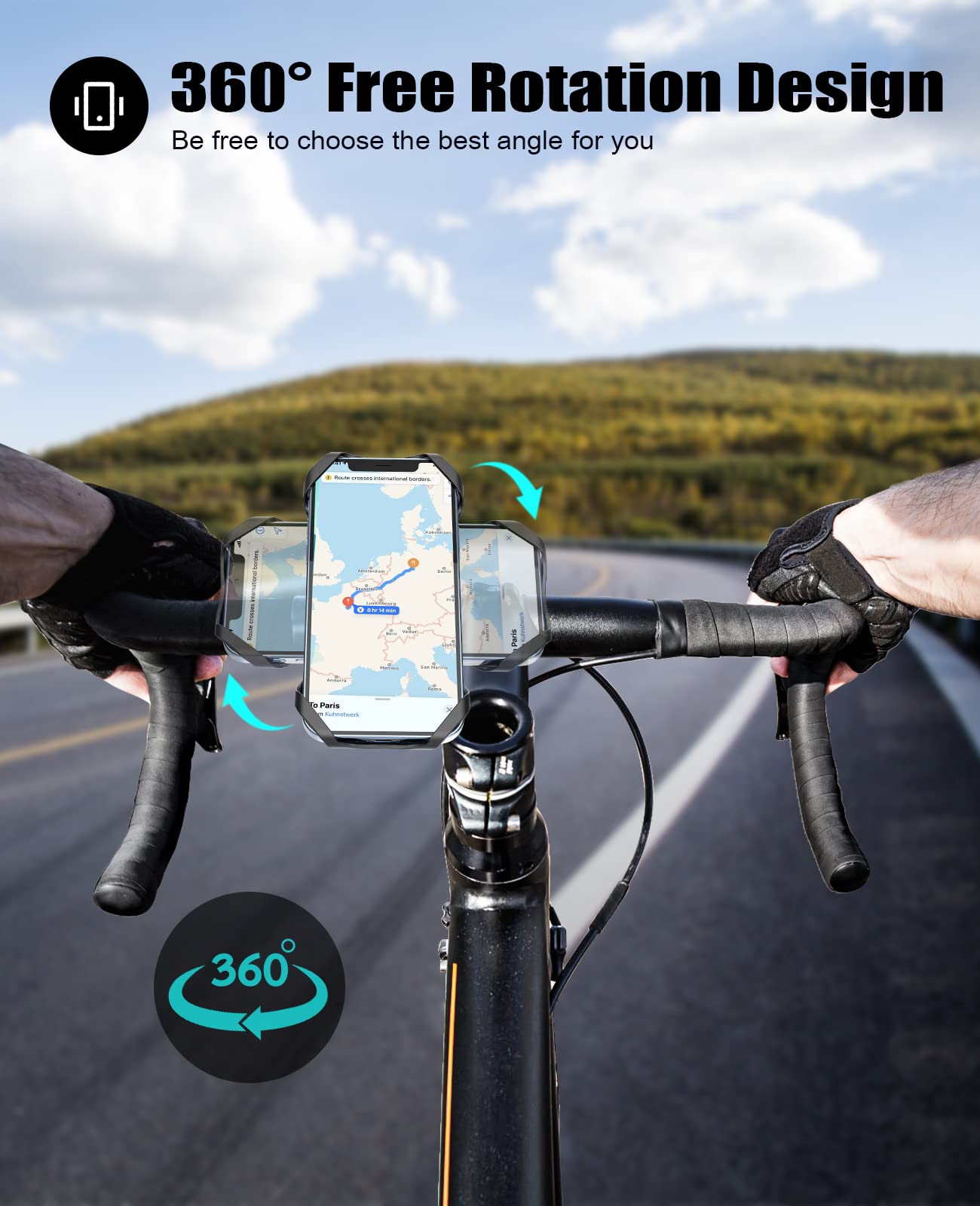 handyhalterung fahrrad berlin Acrhkoor Handyhalterung Fahrrad, Abnehmbar 360° Verstellbare Fahrrad H – Testberichte aus Berlin