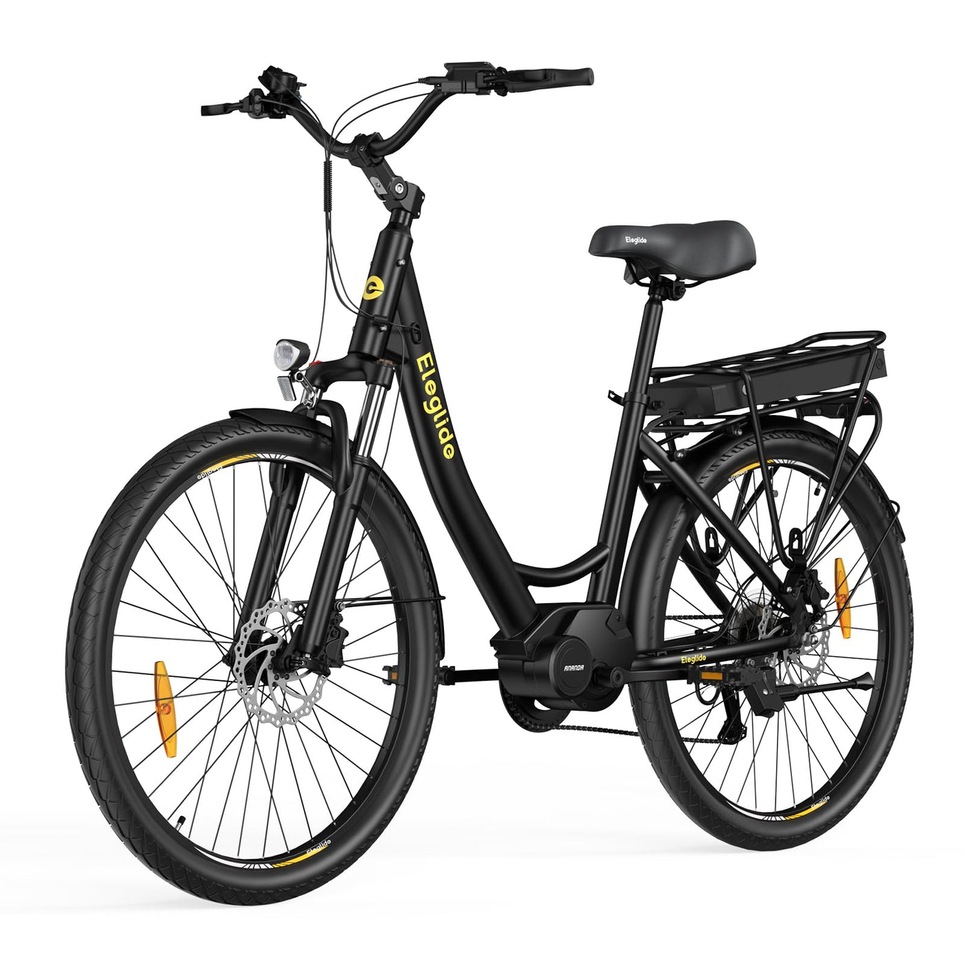 Eleglide C2 27,5 Zoll City E-Bike mit 70N.M Mittelmotor und 36V 13Ah Akku Pedelec Cityräder Elektrofahrrad, Max Geschwindigkeit 25km/h Max Reichweite 120km, Erwachsene Herren Damen Ebike