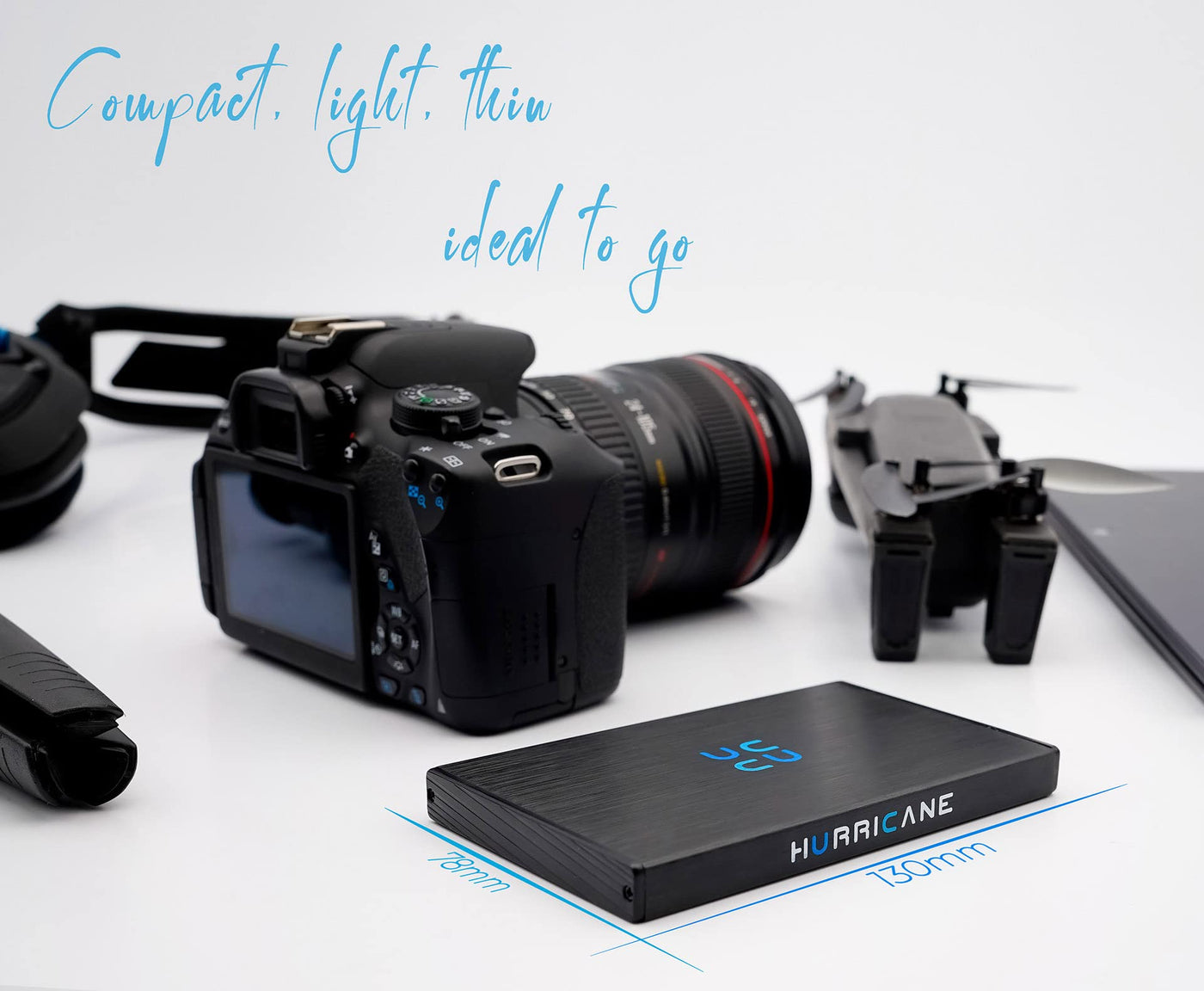 HURRICANE GD25612 Externe Festplatte 1TB Speicher 2,5" USB 3.0 TV PC Ps4 Ps5 Xbox kompatibel mit Windows Mac Linux