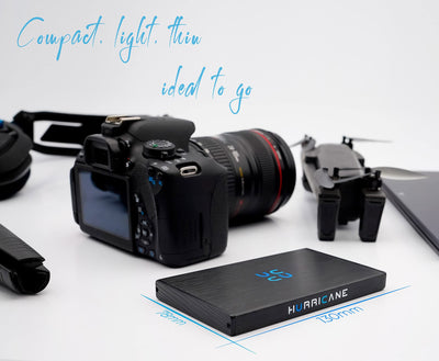 HURRICANE GD25612 Externe Festplatte 1TB Speicher 2,5" USB 3.0 TV PC Ps4 Ps5 Xbox kompatibel mit Windows Mac Linux