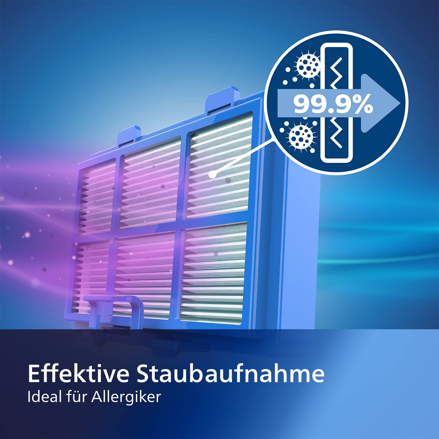 Philips Series 2000 Staubsauger mit Beutel – 900-W-Staubsauger mit Allergiefilter, 9 m Aktionsradius (FC8243/09)