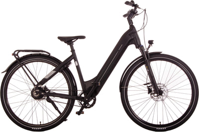 Rucanor Denver E-Bike 28″ (48 cm) – Riemenantrieb, Hydraulische Scheibenbremsen, 550 Wh Akku, matt schwarz – Damen