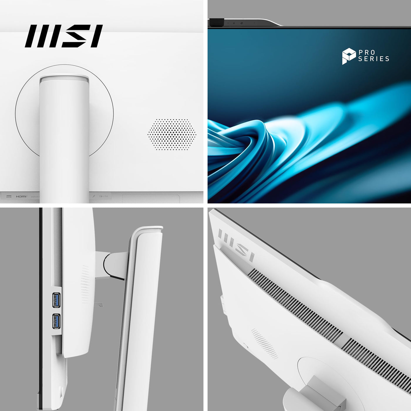 MSI PRO AP242P 14M-634DE AIO Desktop PC, 23,8 Zoll FHD IPS 100 Hz Bildschirm, i7-14700, 16 GB DDR5 RAM, 512GB PCIe NVMe SSD, WiFi 6E, Webcam - Tastatur, Maus, Windows 11 Pro - weiß