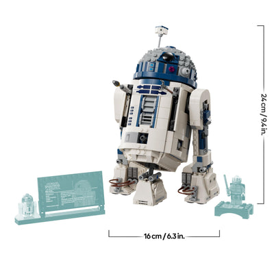 LEGO Star Wars 75379 R2-D2 Spielzeug – Spielfigur zum Ausstellen mit drehbarem Kopf, Periskop und Werkzeugen mit Darth Malak Minifigur – Geschenk für Jungs ab 10 Jahren und Erwachsene