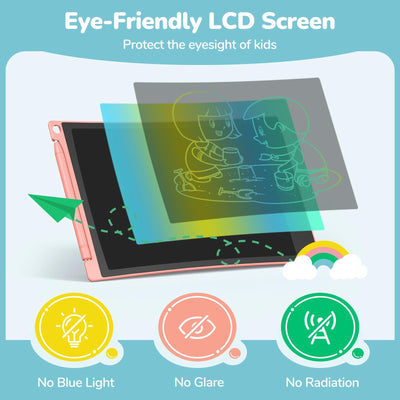 TECJOE LCD Schreibtafel Kinder, 3 Pack Zaubertafel, 8.5 Zoll Maltafel Zaubertafel für Kinder, Mal Tablet Kinder für Kinder zum Reisen, Geschenk Spielzeuge für 3 4 5 6 Jährige Jungen, Mädchen