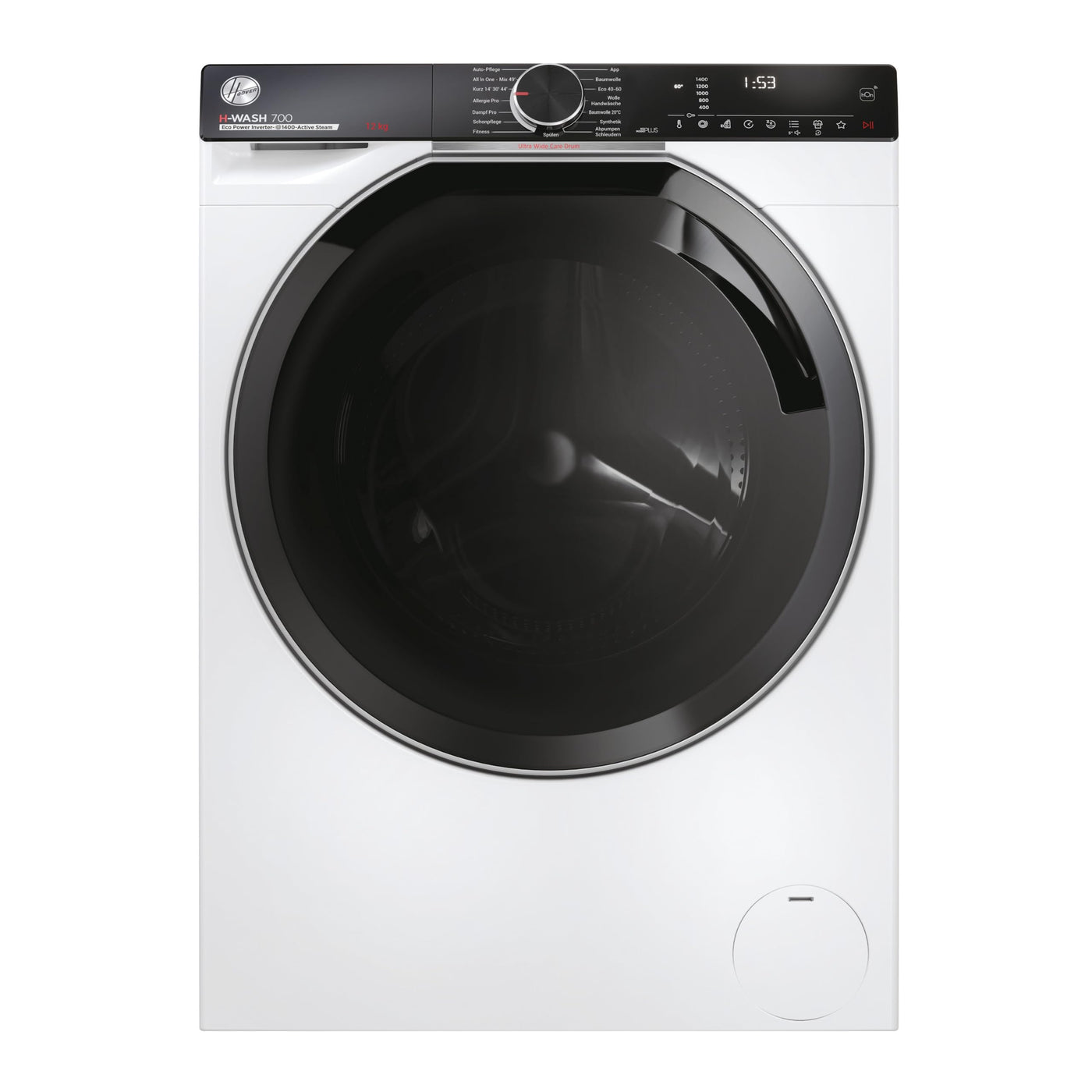 Hoover H-WASH 700 H7W 412MBC-84 Waschmaschine / 12 kg/A/Mix-Power-System/Dampffunktion/Smarte Bedienung via Bluetooth und WiFi