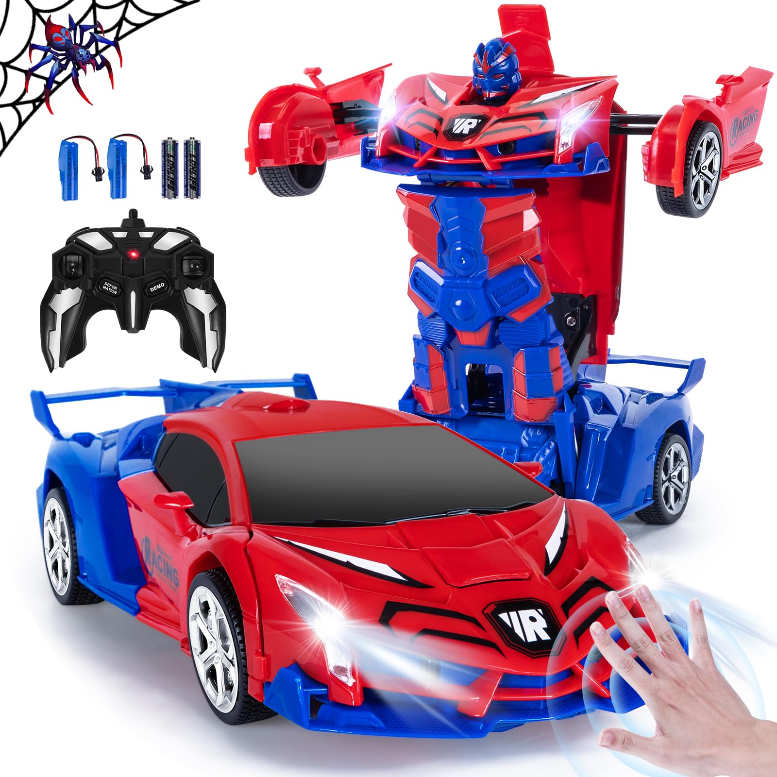 Kazzley Transformator Ferngesteuertes Auto Spielzeug für Kinder 3-12