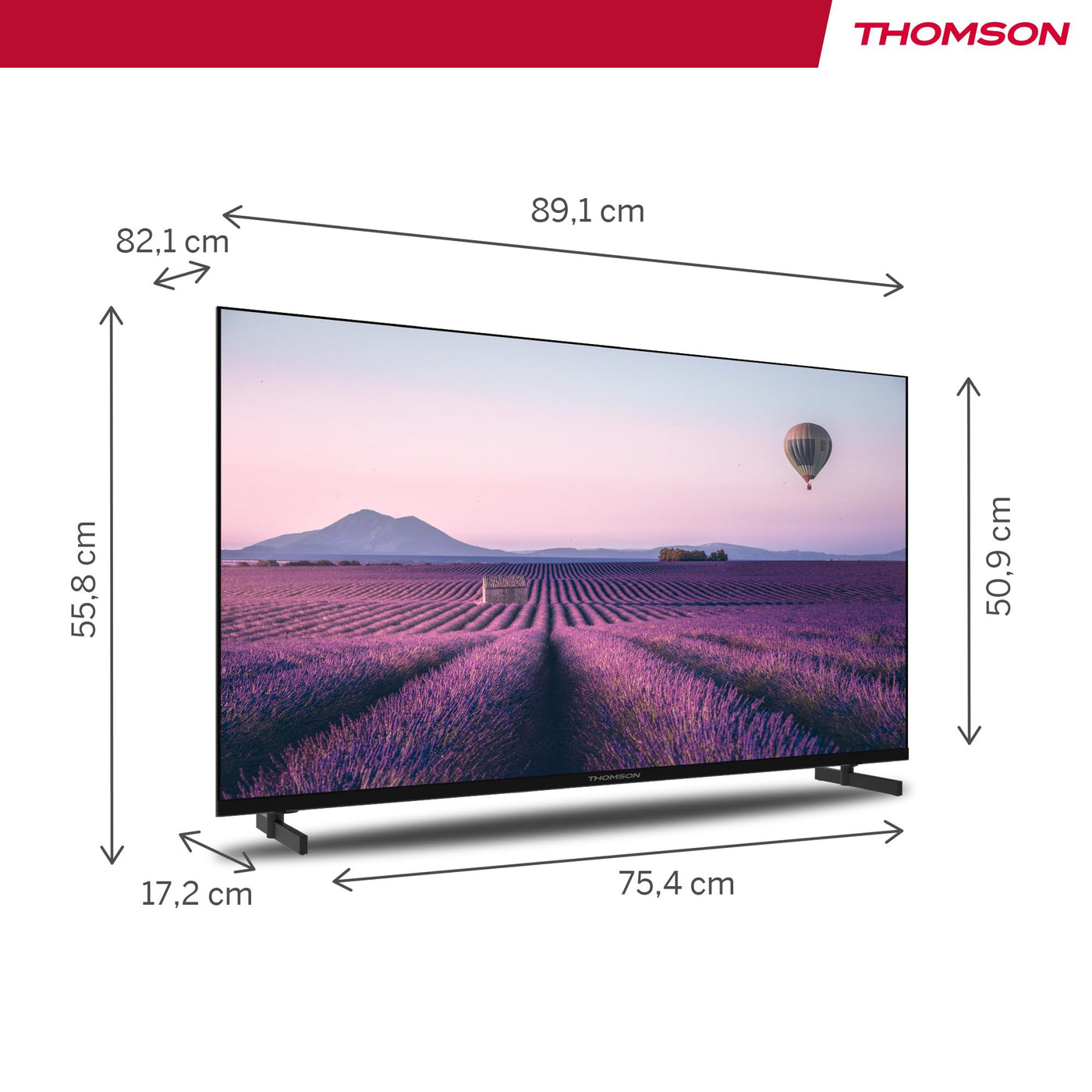 Thomson 40 Zoll (101 cm) LED Full HD Smart Android TV, Google Assistant, Wi-Fi, Dolby Digital, Bluetooth, Triple-Tuner (Kabel/Satellit/Antenne), HDMI, CI+, A+ Panel – 40FA2S13