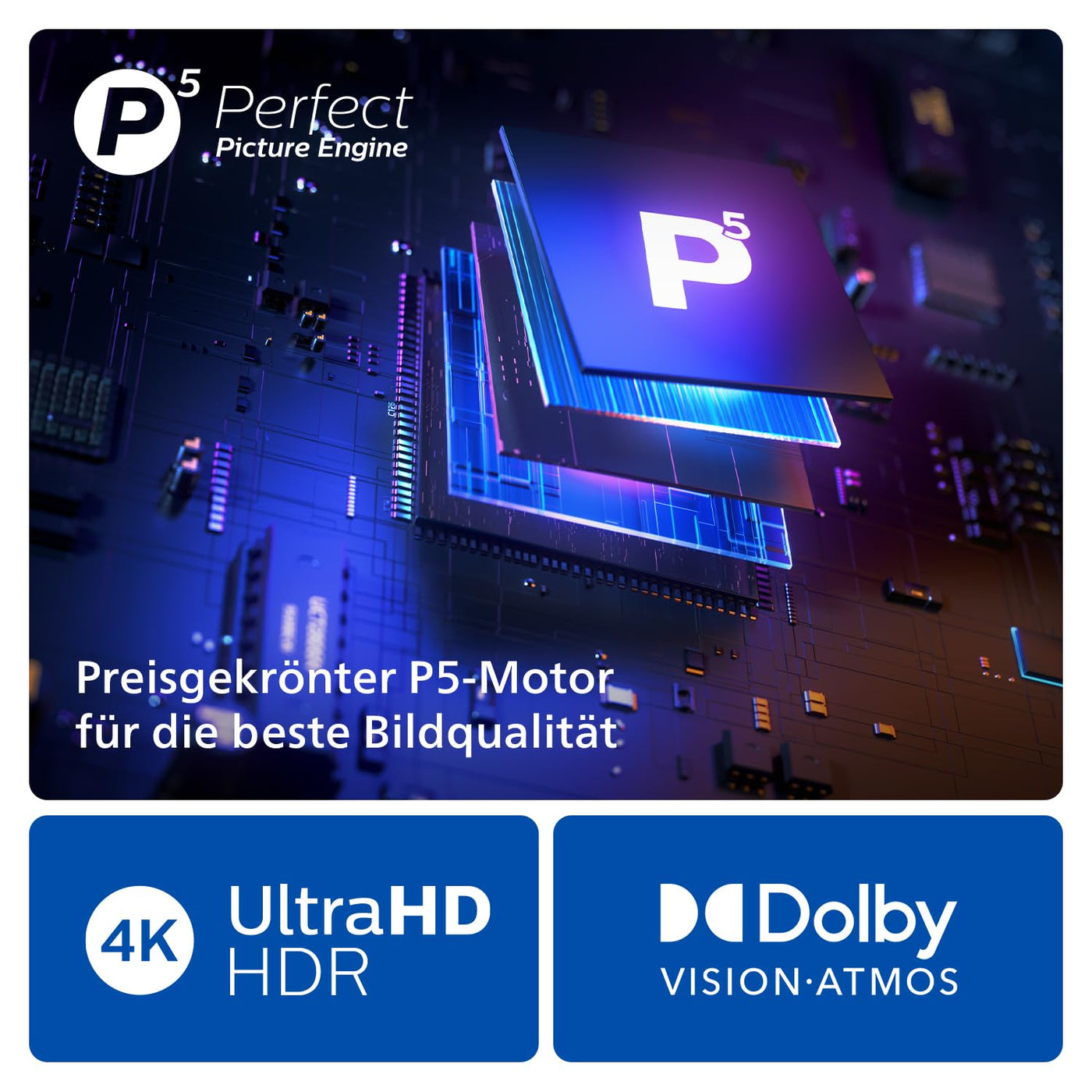 Philips Ambilight 75PUS8909 4K LED Smart TV - 75-Zoll Display mit Pixel-präziser Ultra HD Titan OS Plattform und Dolby Atmos-Klang. Funktioniert mit Alexa und Google Sprachassistent – Anthrazitgrau