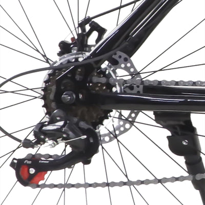 Shiyinge 26" 21-Gang Fahrrad Mountainbike MTB Siebenteiliges Positionierschwungrad Jungen MäDchen Erwachsene City Bike Bicycle Mit Lenker Geeignete Unisex Kohlenstoffstahl FahrräDer Leichtgewicht