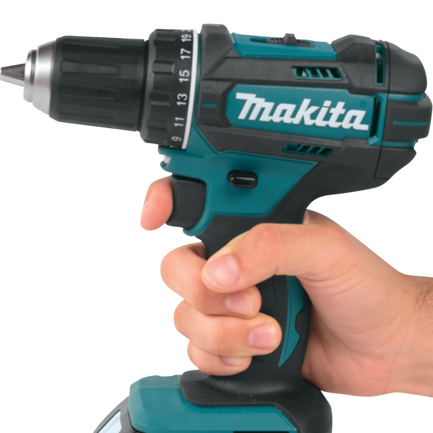 Makita DDF482RFJ Akku-Bohrschrauber 18V / 3,0 Ah, 2 Akkus + Ladegerät im MAKPAC Schwarz, Blau