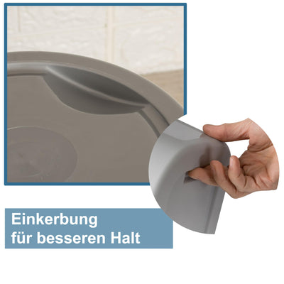 #11 Eimer mit Ausguss und Henkel - 5 Liter - grün - Putzeimer Haushalt Küche Bad Camping Kunststoff Eimer Haushaltseimer Wassereimer