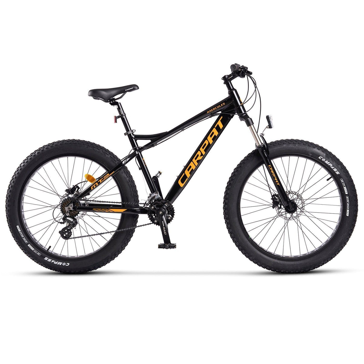 CARPAT SPORT Fatbike 26 Zoll Fat Tire 4.0 Hardtail MTB für Herren Damen und Jungen 7 Gang, Kettenschaltung, Alu-Rahmen Fahrrad, Fat Bike Mountainbike
