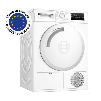 Bosch WTN83203 Serie 4 Kondenstrockner, 8 kg, Auto Dry: optimale Trocknung, Anti-Vibration-Design: mehr Standfestigkeit, Rekordverdächtig schnell, Sensitive-Drying-System