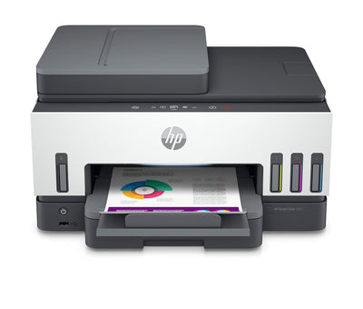 HP Smart Tank 7605 4-in-1 Multifunktionsdrucker, 50€ Cashback, (WLAN; Duplex; ADF) – 3 Jahre Tinte inklusive, 3 Jahre Garantie, großer Tintentank, hohe Reichweite, Drucken in hoher Qualität