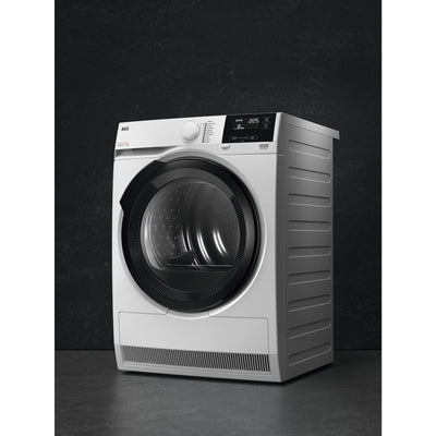 AEG Wärmepumpentrockner 9 kg| Serie 7000 SensiDry schonendes & energiesparendes Trockenverfahren| A+++| Mengenautomatik| Schontrommel| Knitterschutz | TR7T60690