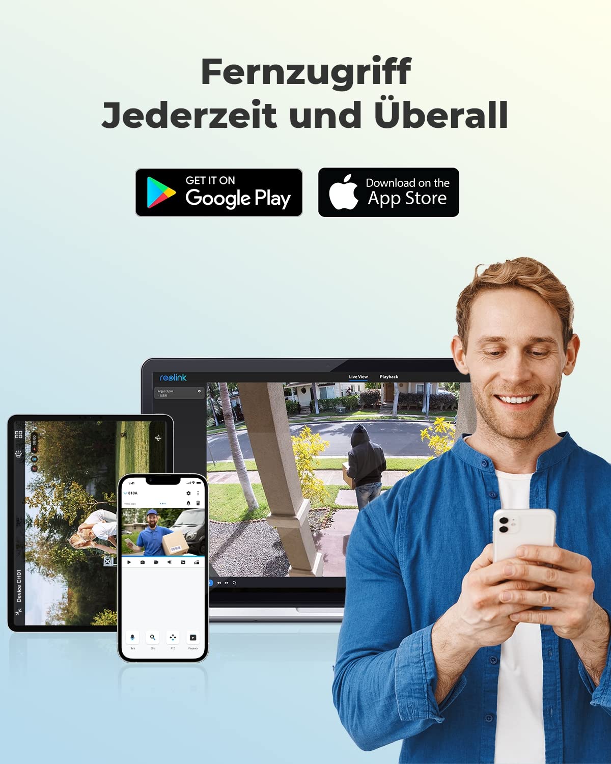 Reolink 4K Smarte PoE Überwachungskamera Aussen mit Personen-/Fahrzeug-/Tiererkennung, 8MP IP Kamera mit microSD Kartensteckplatz, Audio, IR Nachtsicht, Wasserfest, Zeitraffer, RLC-810A Schwarz