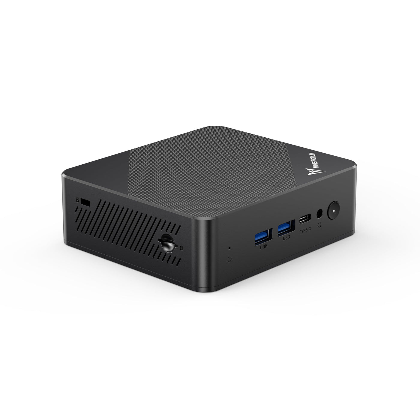MINIS FORUM Mini-PC UN100P, Intel Alder Lake der 12. Generation – N100, 16 GB DDR4 RAM 512 GB PCIe SSD, 2 x HDMI 2.1 TMDS/USB-C, 4 x USB-Anschlüsse, 2,5 G RJ45, WiFi 6, BT5.2