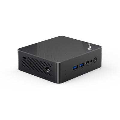MINIS FORUM Mini-PC UN100P, Intel Alder Lake der 12. Generation – N100, 16 GB DDR4 RAM 512 GB PCIe SSD, 2 x HDMI 2.1 TMDS/USB-C, 4 x USB-Anschlüsse, 2,5 G RJ45, WiFi 6, BT5.2