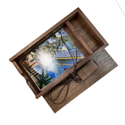 UFARID USB3.0 Flash-Laufwerk Pendrive Memory Stick USB Stick Speicherstick Data Datenspeicher Mit Holz Fotoalbum Fotobox Hochzeitsgeschenke (16GB)