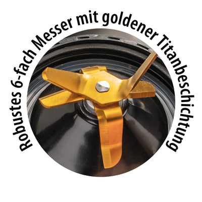 CASO B 1800 PowerBlender-Set - Standmixer, 28.000 U/min, Glasbehälter 1,75 L, inkl. Trinkflasche und Zerkleiner, Mixer Testsieger mit sehr gut, Edelstahl