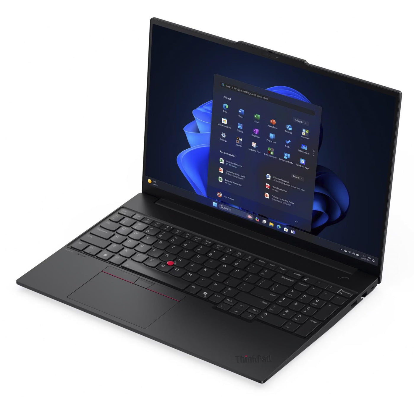 Lenovo ThinkPad E16 Gen 3 21ST - 180°-Scharnierdesign - AMD Ryzen 7 250/3.3 GHz - Win 11 Pro - Radeon 780M - 16 GB RAM - 512 GB SSD 40.6 cm (16") IPS 1920 x 1200 - Wi-Fi 6E, Bluetooth - Schwarz