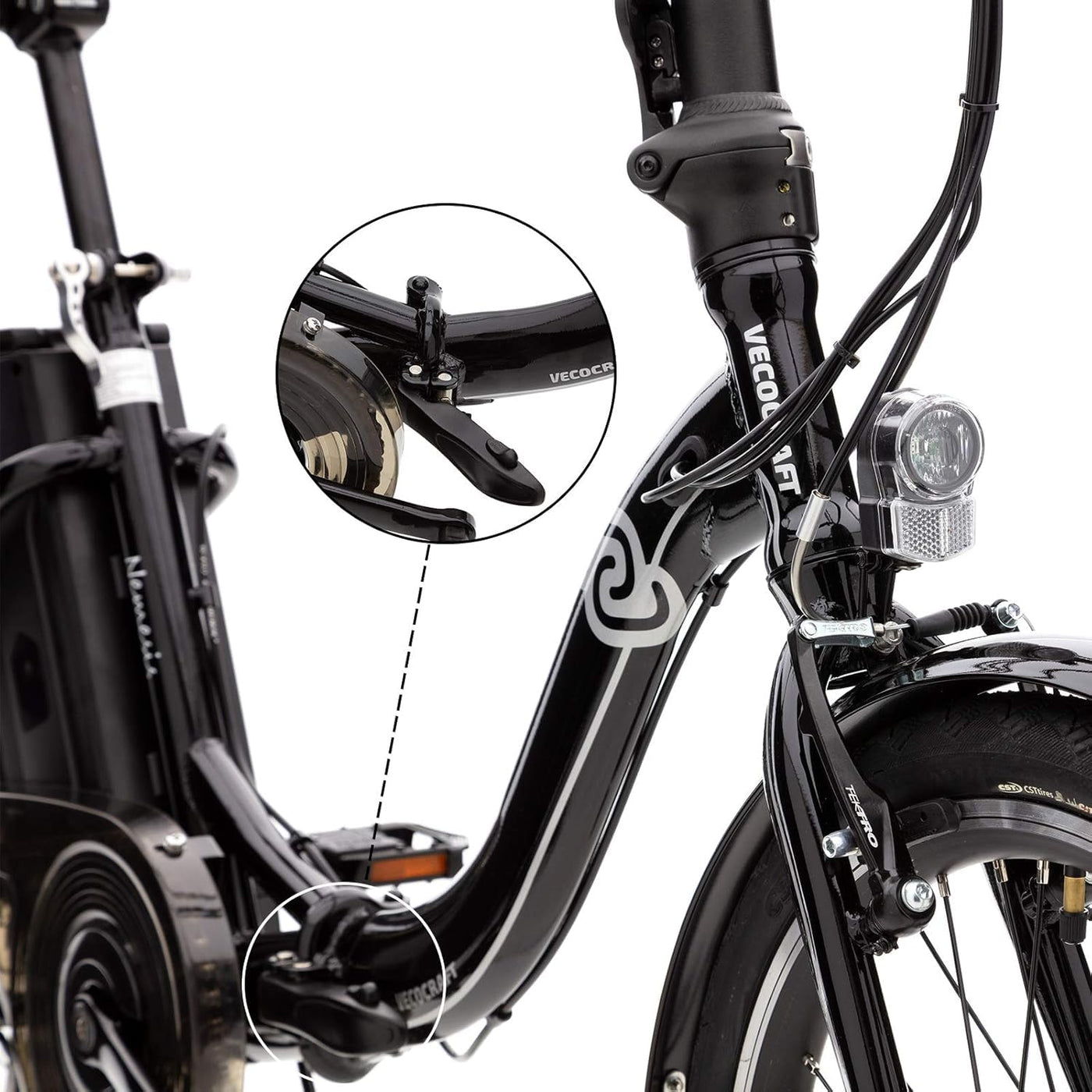 VecoCraft Nemesis E-Bike klapprad, e-Bike klapprad 20 Zoll, 36V 7.8Ah ausziehbarer Baterrie, 250W Motor, E-Klapprad tragbares E-Bike Klapprad ebike Herren