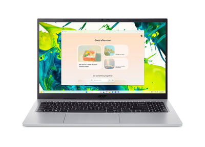 Acer Aspire Go 15 (AG15-72P-792F) Laptop, 15,6" FHD IPS Display, Intel Core 7 150U, 16 GB RAM, 1 TB SSD, Intel Grafik, Windows 11, QWERTZ Tastatur, Silber