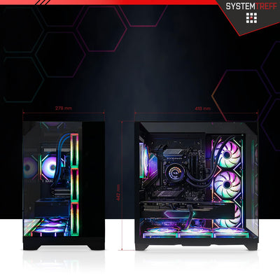 SYSTEMTREFF Gaming Komplett PC Set Intel Core i9-14900KF 24x6GHz | Nvidia RTX 4070 Super 12GB DX12 | 2TB M.2 NVMe | 64GB DDR5 RAM | WLAN Desktop Paket Computer für Gamer, Gaming