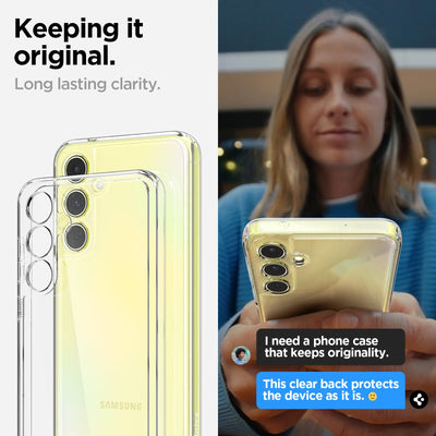 Spigen Ultra Hybrid Hülle Kompatibel mit Samsung Galaxy A55 5G -Crystal Clear