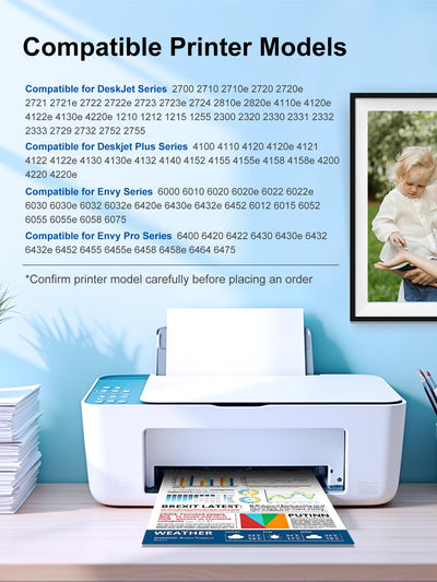 INKCLOUD 305XL Druckerpatronen Kompatibel für HP 305 Druckerpatronen für DeskJet 2700 2710 2720 DeskJet Plus 4110 4120 Envy 6010 6020 Envy Pro 6400 6420 (1 Schwarz und 1 Farbe)